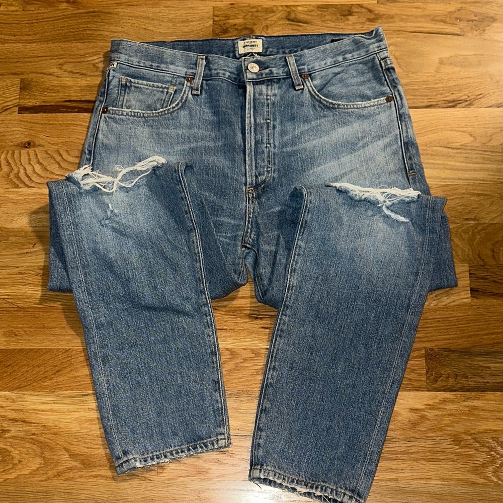 Citizens of Humanity Liya High Rise Classic Fit Crop Jeans sz 28